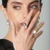 Petit Joli Lunaire Ring in 18K Rose Gold with Onyx, White Moonstone, White and Champagne Diamonds Petit Joli Lunaire Ring in 18K Rose Gold with Onyx, White Moonstone, White and Champagne Diamonds