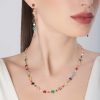 Figlia Dei Fiori Necklace in 18k Rose Gold with Colorful Gemstones Figlia Dei Fiori Necklace in 18k Rose Gold with Colorful Gemstones
