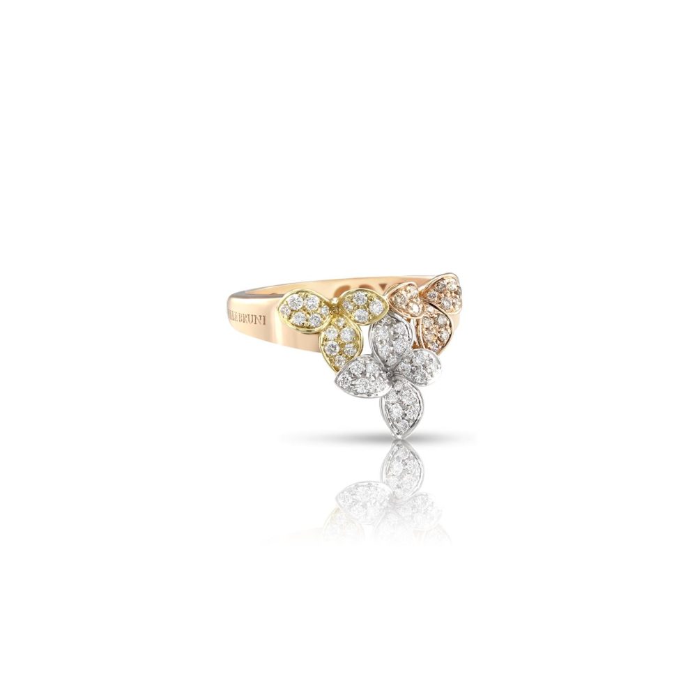 AMA Ring in 18k White,Yellow,Rose Gold  with Diamonds.