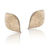 Aleluia Earrings in 18k Rose Gold with White and Champagne Diamonds