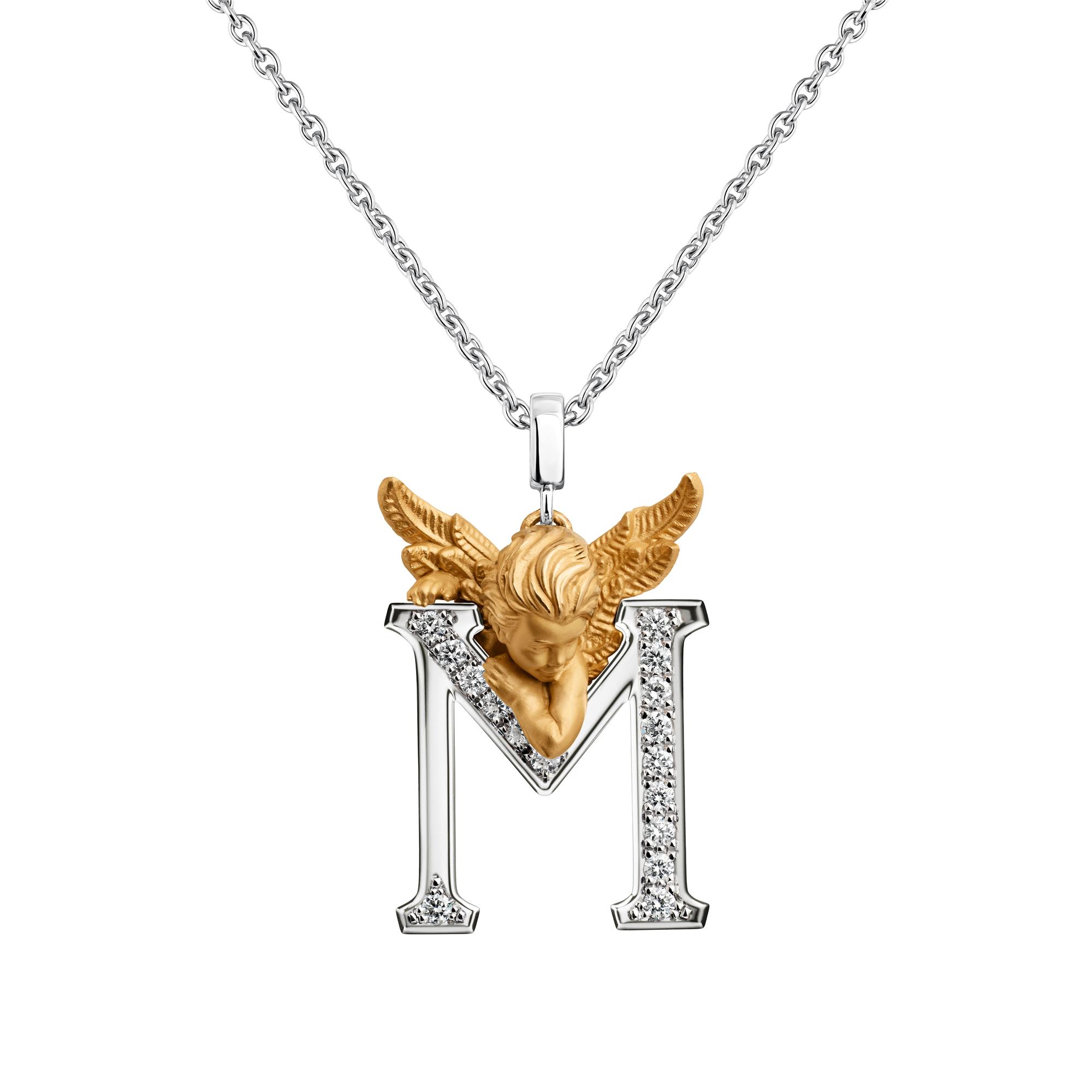 Колье My Angel M из желтого и белого золота 18 карат с бриллиантами.