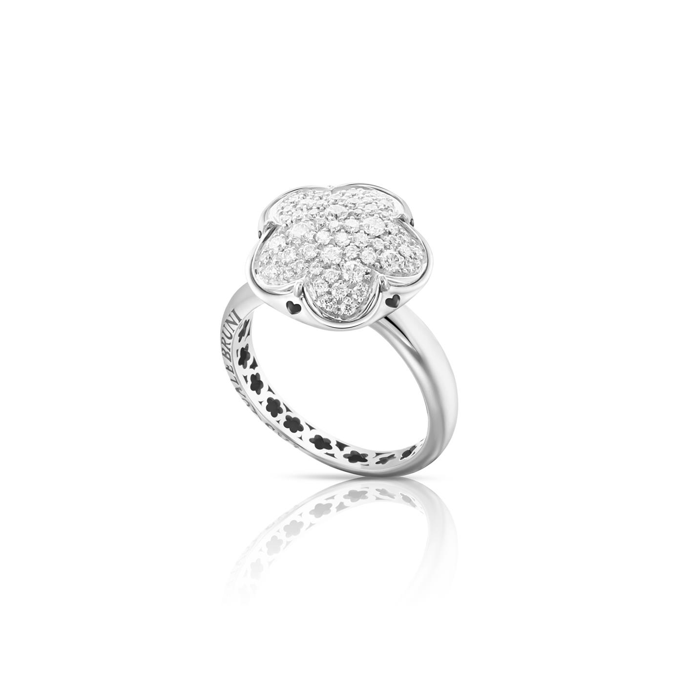 Bon Ton Ring in 18k White Gold with Diamonds