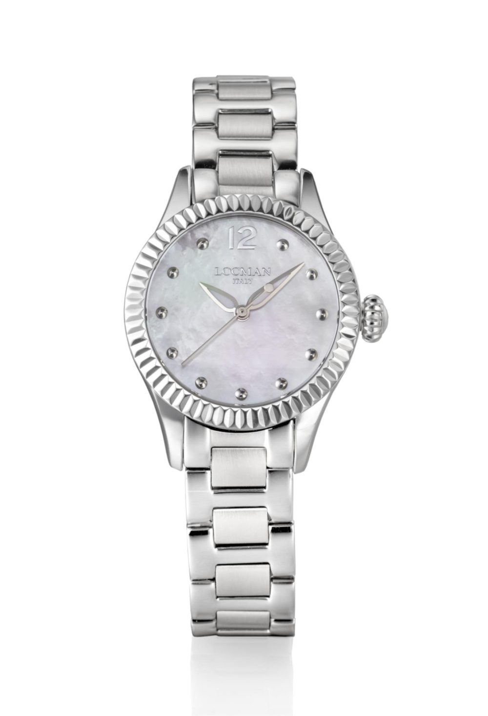 Isola D΄Elba Lady Movement Three Hands Quartz, Καντράν:Λευκό, Λουράκι:Ανοξείδωτο Ατσάλι.