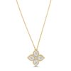 Princess Flower Κολιέ σε 18k Κίτρινο και Λευκό Χρυσό με Διαμάντια και Ρουμπίνι