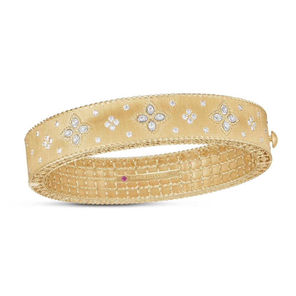 Venetian Princess Bracelet in 18K Yellow and White Gold with Diamonds and Ruby Venetian Princess Bracelet in 18K Yellow and White Gold with Diamonds and Ruby
