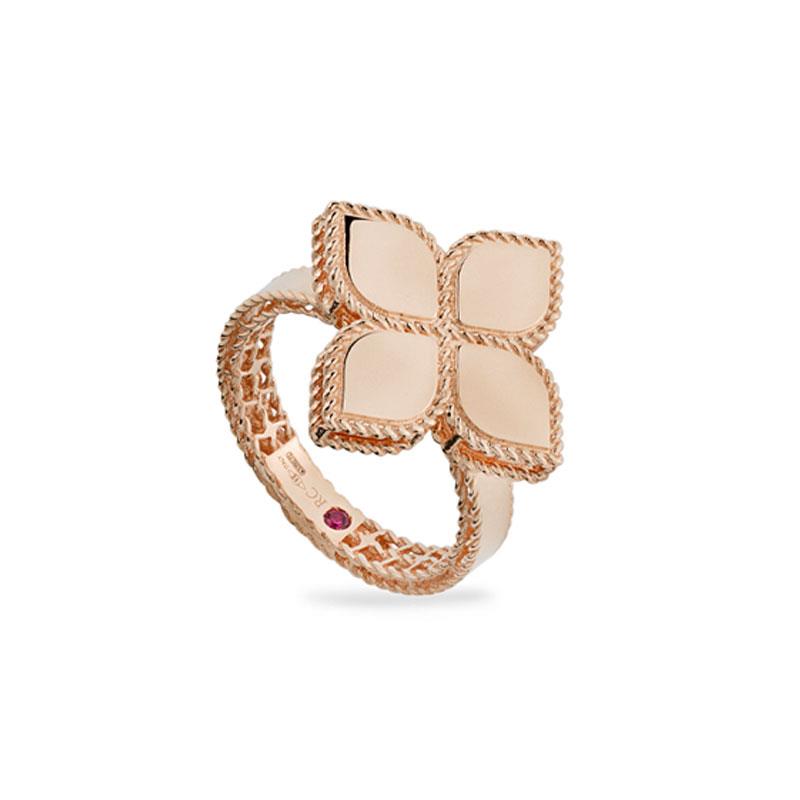 Princess Flower Ring in 18K Rose Gold with Ruby Princess Flower Ring in 18K Rose Gold with Ruby