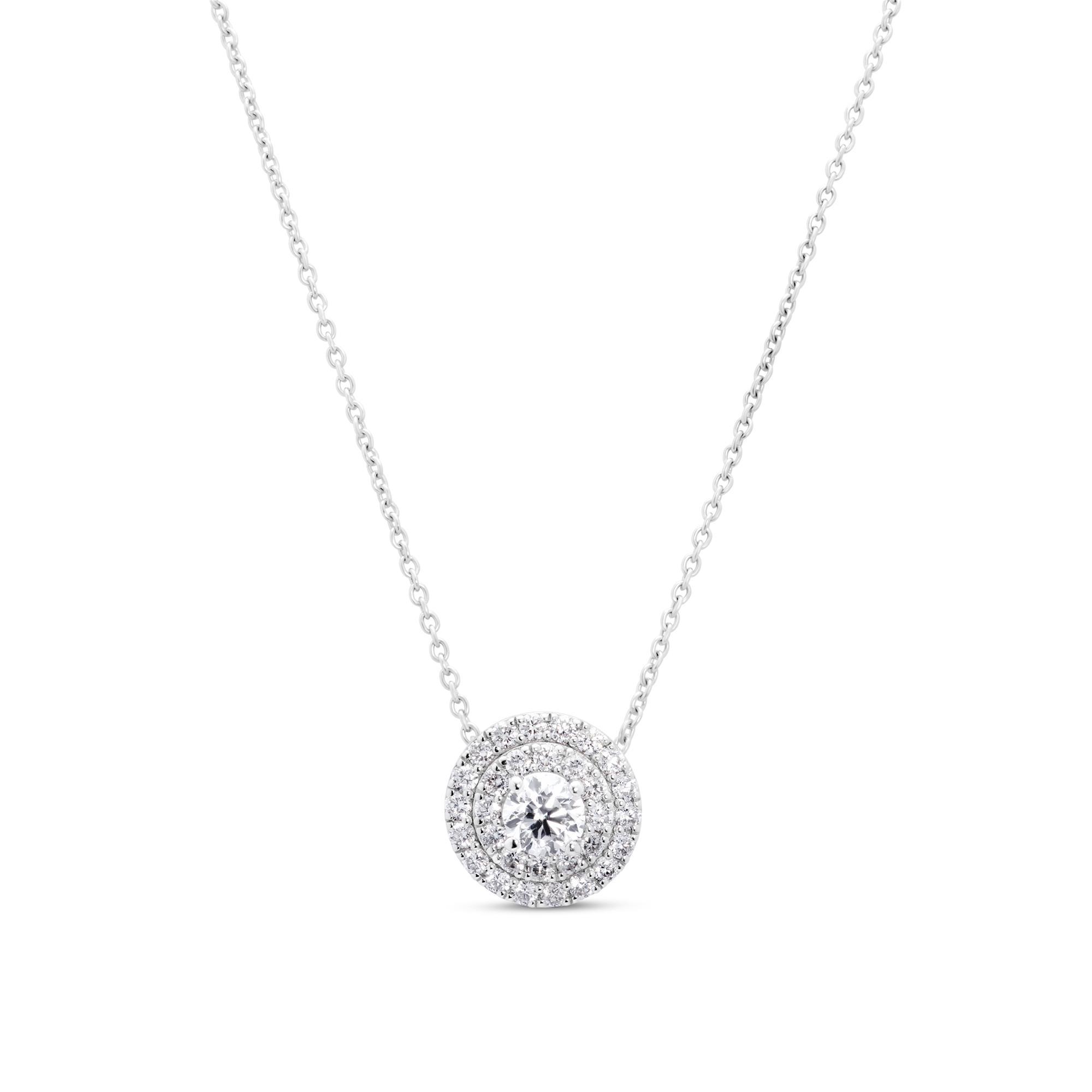 Ulysses Necklace in 18K White Gold with Diamonds