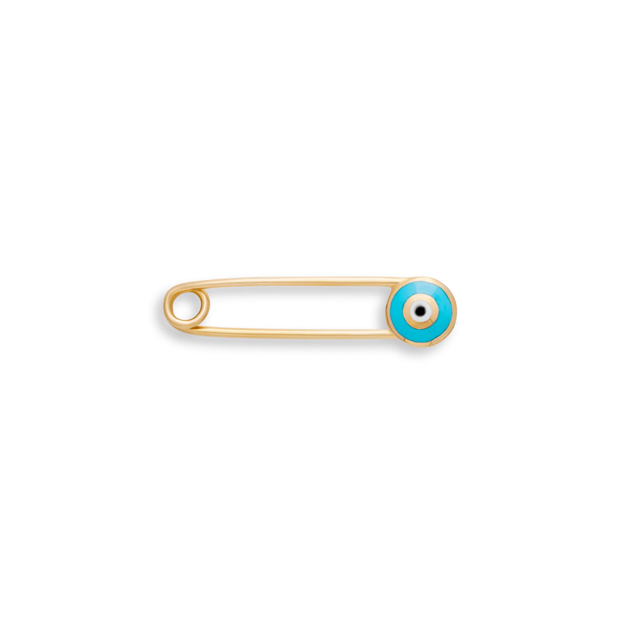 Ulysses Kid Brooch in 14K Yellow Gold with Enamel