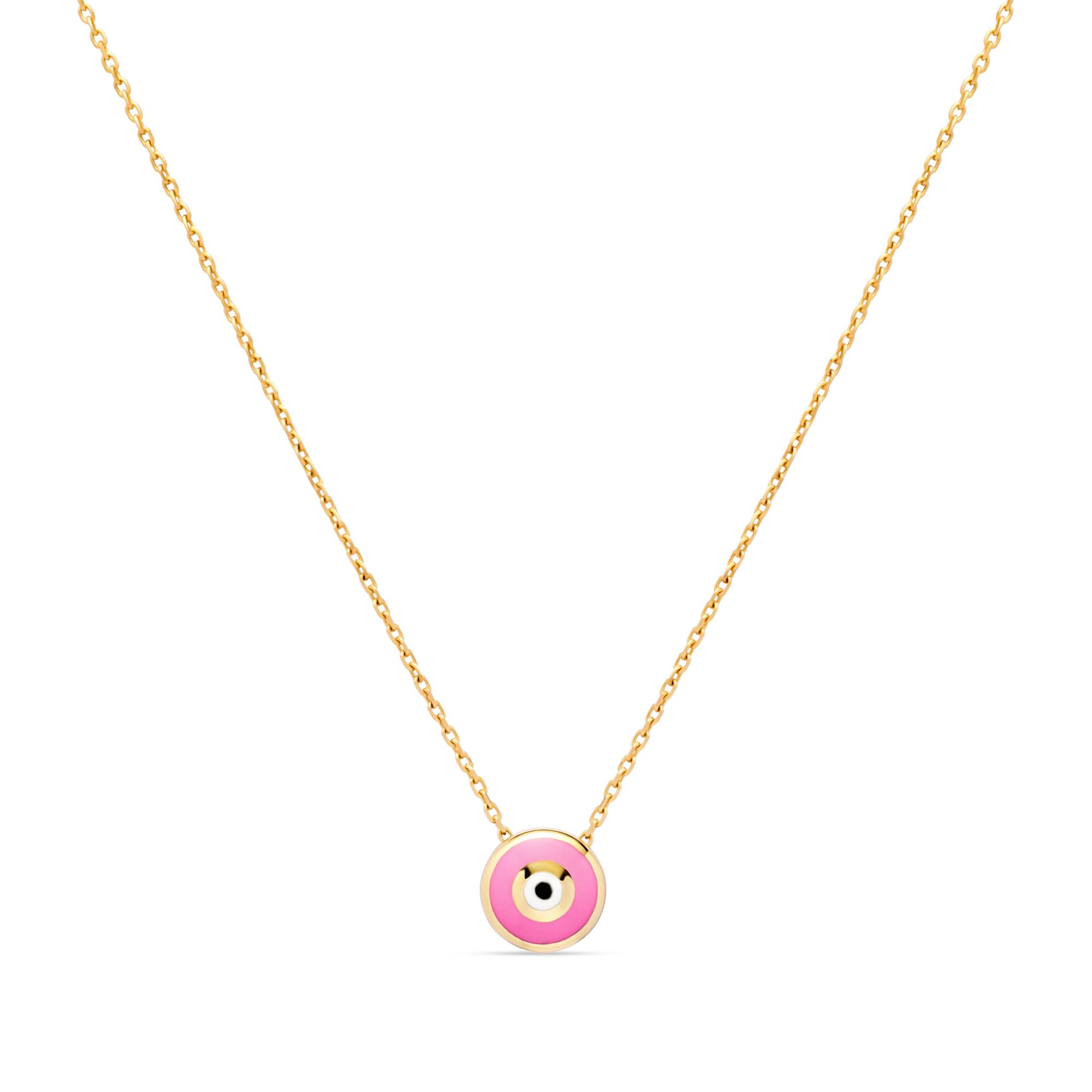 Ulysses Kid Necklace in 14K Yellow Gold with Enamel