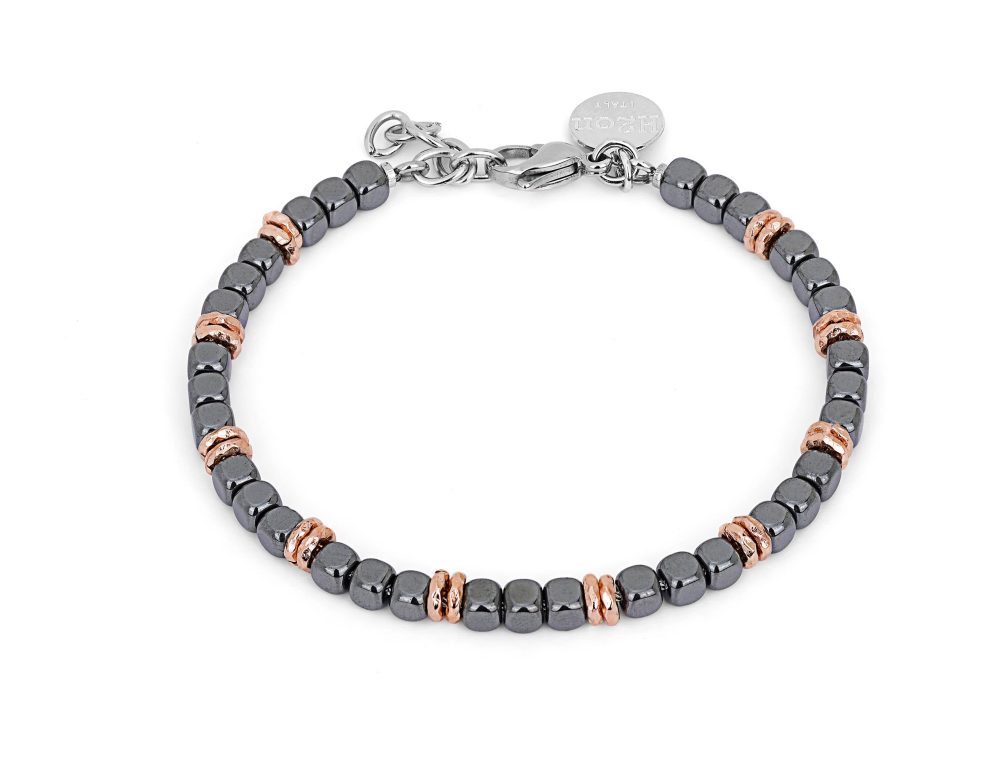 H2On Stainless Steel Bracelet with Hematite
