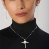 Heart to Earth One Earring in 18k White Gold with Diamonds.
