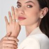 Серьги Aleluia из розового золота 18 карат с белыми и шампанскими бриллиантами