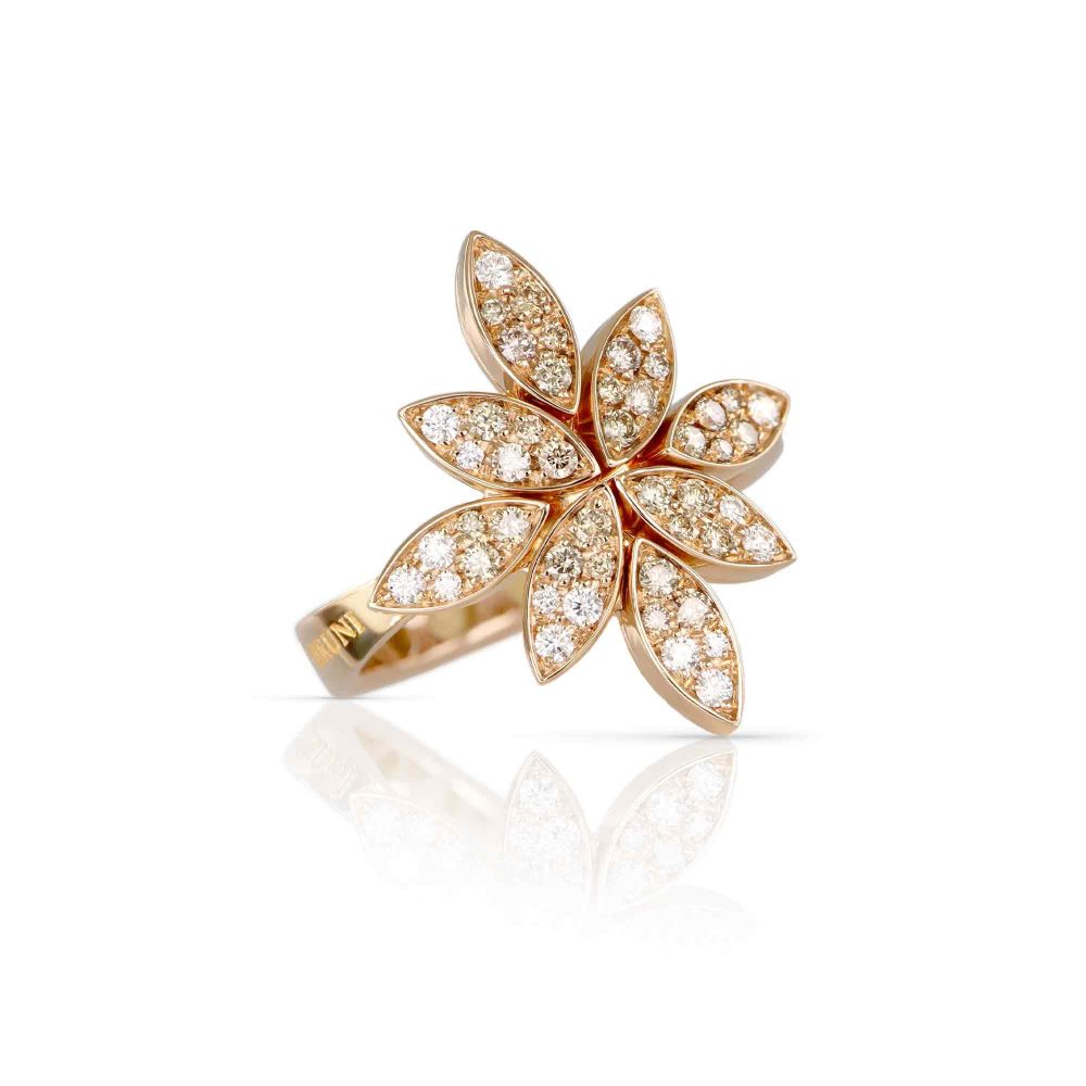 Ghirlanda Ring in 18k Rose Gold with Diamonds