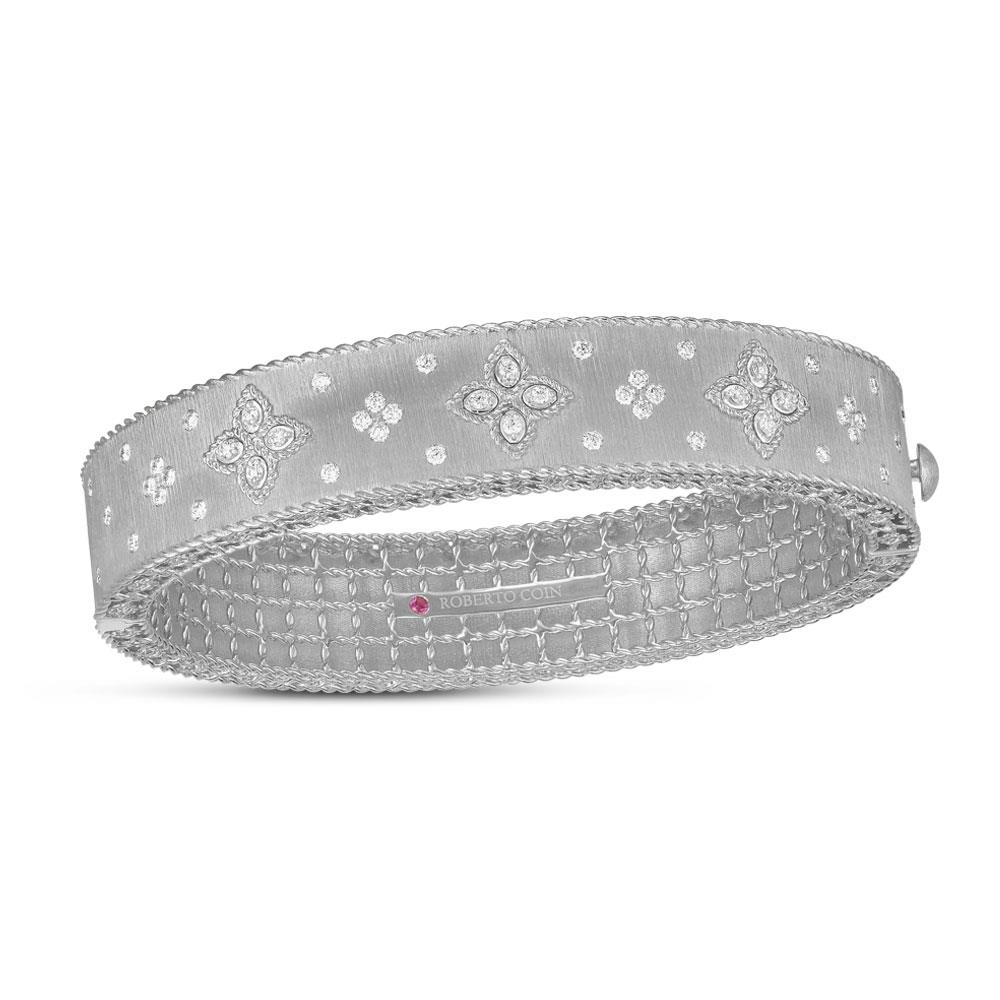 Venetian Princess Bracelet in 18K White Gold with Diamonds and Ruby Venetian Princess Bracelet in 18K White Gold with Diamonds and Ruby