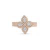 Princess Flower Ring in 18k Rose White Gold with Diamonds and Ruby. Princess Flower Ring in 18k Rose White Gold with Diamonds and Ruby.