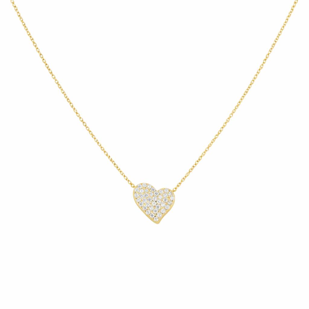 Ulysses Silver necklace in gold-plated 925 silver with zircon 45 cm Ulysses Silver necklace in gold-plated 925 silver with zircon 45 cm