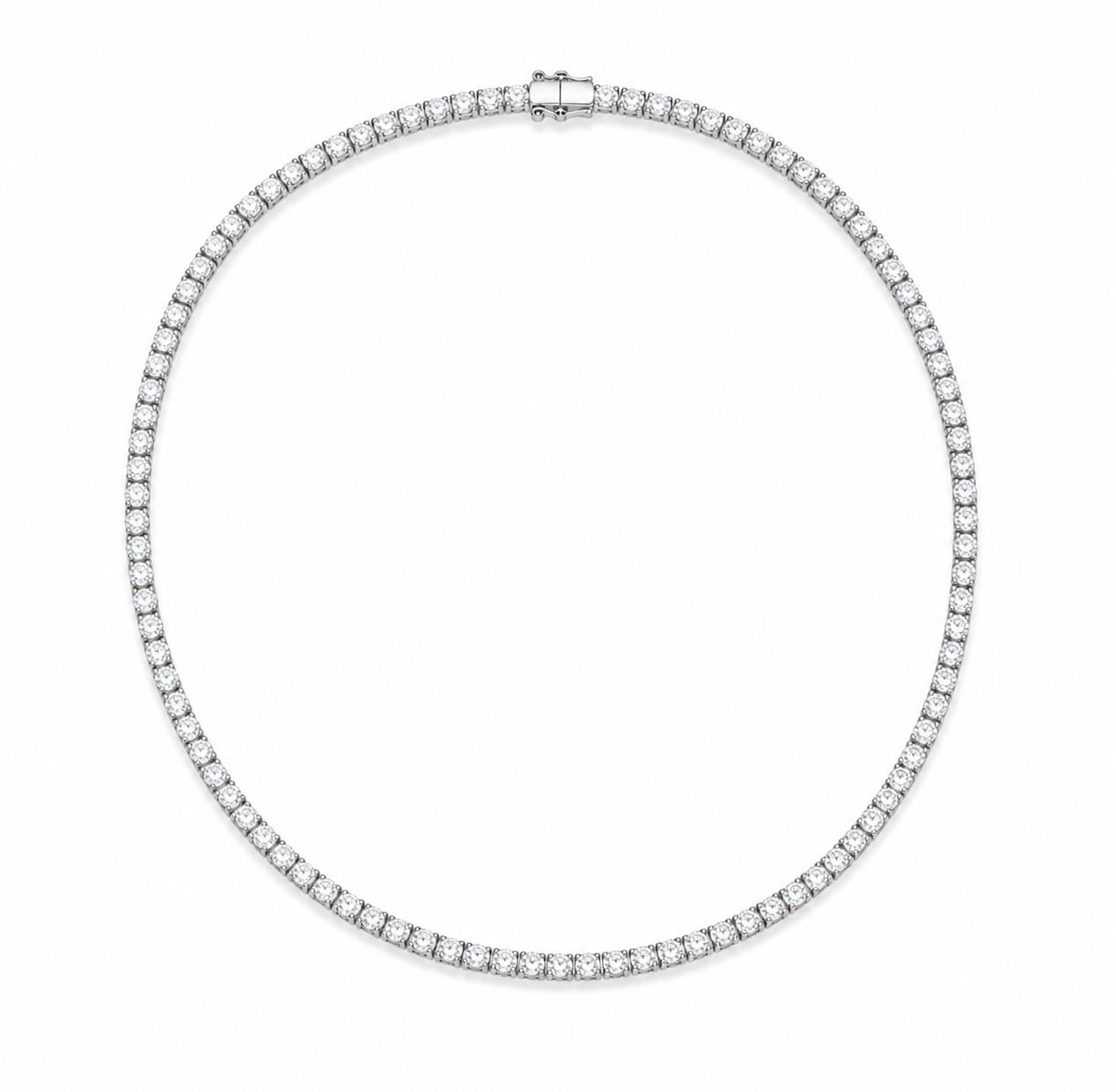 Necklace in Silver 925 with Zircon 42cm