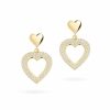 Earrings in Gold-Plated Silver 925 with Zircon 2cm Earrings in Gold-Plated Silver 925 with Zircon 2cm