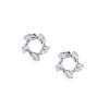 Ulysses Silver Earrings in Silver 925 with Zircon 1cm