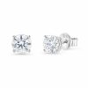 Earrings in Silver 925 with Zircon 0.5cm Earrings in Silver 925 with Zircon 0.5cm