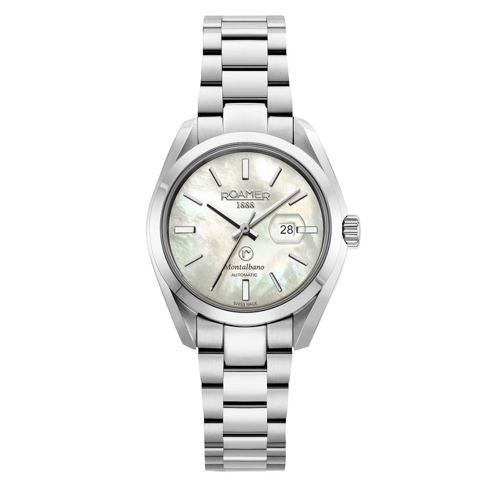 Roamer Montalbano Ladies Аналоговые, Автоматические Часы с Индикацией Даты и Браслетом из Нержавеющей Стали 31 мм