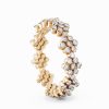 Ring Multi Size Flower, Full 2 Points in 18K Rose Gold With Diamonds Ring Multi Size Flower, Full 2 Points in 18K Rose Gold With Diamonds
