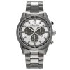 Roamer Helios Power Analog Watch, Chronograph with Date Display and Stainless Steel Bracelet 43.5mm