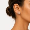 Ulysses Silver Earrings in Silver 925 with Zircon 1cm