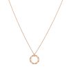 Luna Necklace in 18K Rose Gold with Diamonds